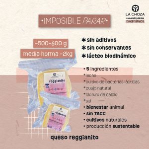 Queso Reggianito 550GR AL VACIO LA CHOZA