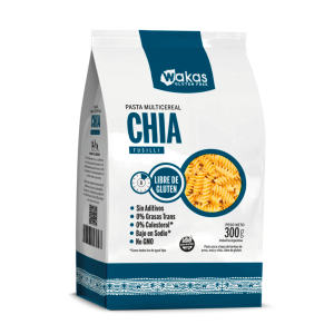 Pasta Multicereal con Chia Fusilli Wakas sin TACC 300 gr