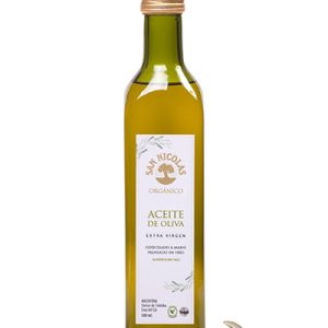 Aceite de oliva extra virgen organico "San Nicolas" 500cc