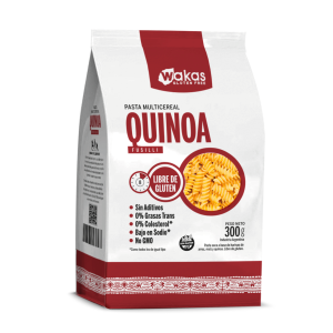 Pasta Multicereal con Quinoa Fusilli Wakas sin TACC 300 grs